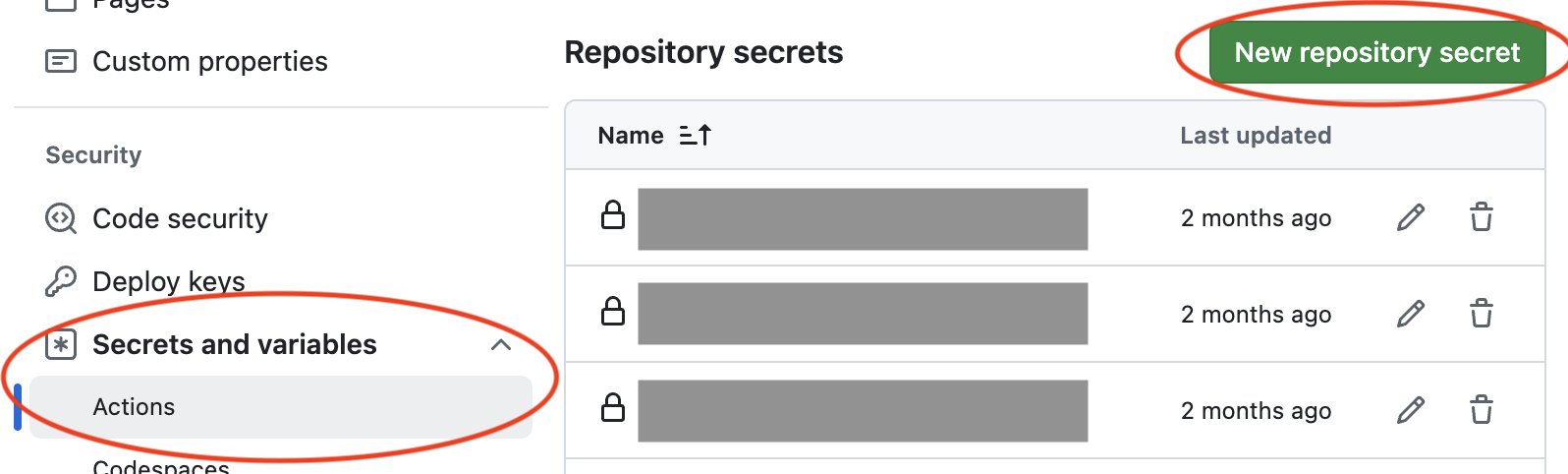 Create a secret in Github Actions with the machine user credentials.