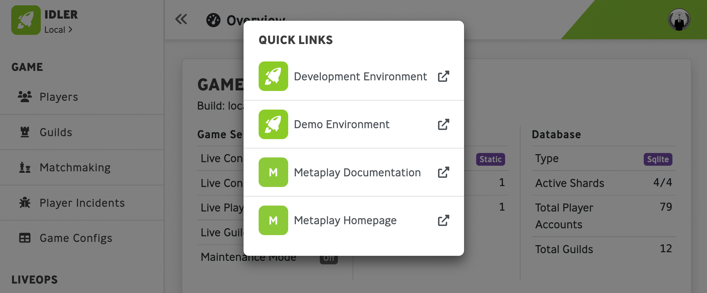 Let's have a quick look at the Metaplay documentation here.