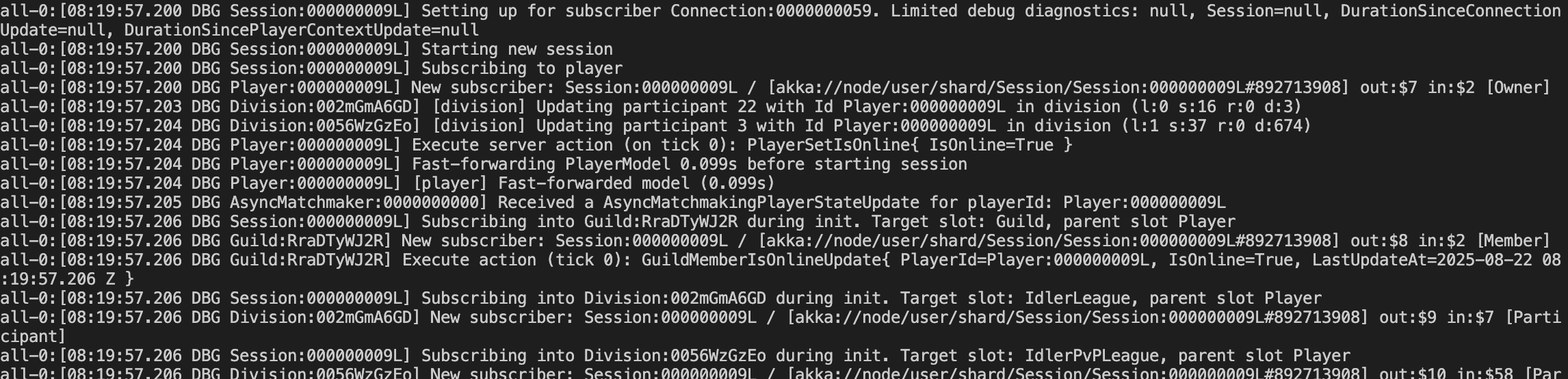 Server logs
