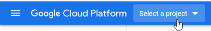Select a Google Cloud Platform project for your game.